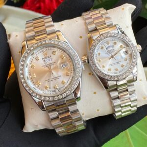 rolex iced couple sets